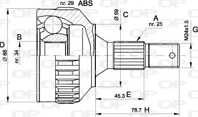 Open Parts CVJ5287.10 - Jeu de joints, arbre de transmission cwaw.fr