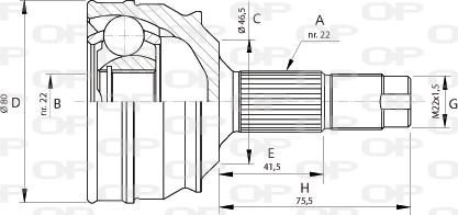 Open Parts CVJ5224.10 - Jeu de joints, arbre de transmission cwaw.fr