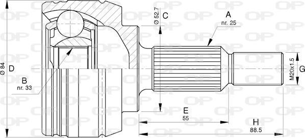 Open Parts CVJ5794.10 - Jeu de joints, arbre de transmission cwaw.fr