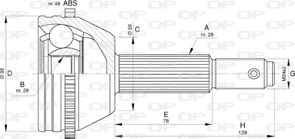 Open Parts CVJ5790.10 - Jeu de joints, arbre de transmission cwaw.fr