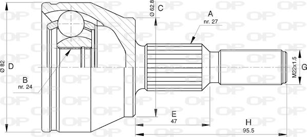 Open Parts CVJ5792.10 - Jeu de joints, arbre de transmission cwaw.fr