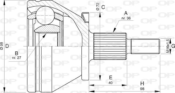 Open Parts CVJ5753.10 - Jeu de joints, arbre de transmission cwaw.fr