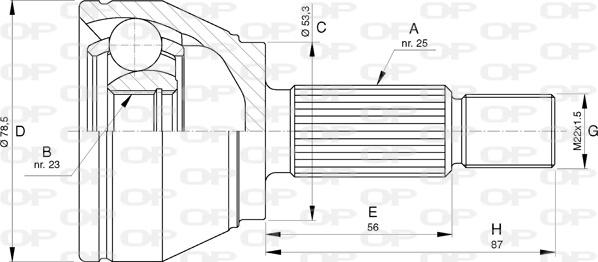 Open Parts CVJ5757.10 - Jeu de joints, arbre de transmission cwaw.fr