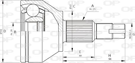 Open Parts CVJ5706.10 - Jeu de joints, arbre de transmission cwaw.fr