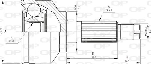 Open Parts CVJ5714.10 - Jeu de joints, arbre de transmission cwaw.fr