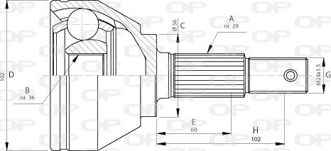 Open Parts CVJ5716.10 - Jeu de joints, arbre de transmission cwaw.fr