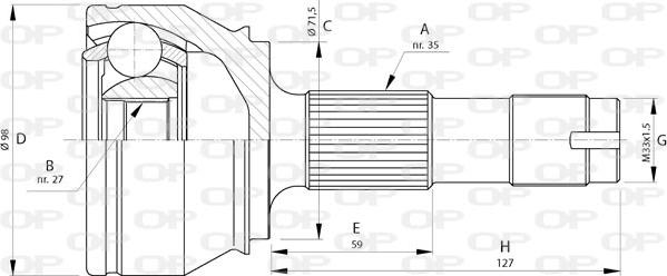 Open Parts CVJ5718.10 - Jeu de joints, arbre de transmission cwaw.fr