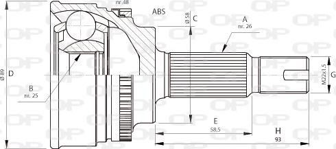 Open Parts CVJ5717.10 - Jeu de joints, arbre de transmission cwaw.fr