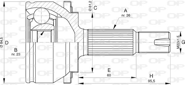 Open Parts CVJ5739.10 - Jeu de joints, arbre de transmission cwaw.fr