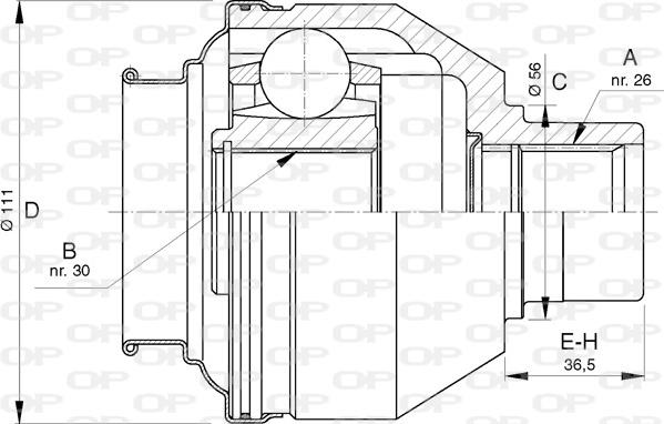 Open Parts CVJ5733.20 - Jeu de joints, arbre de transmission cwaw.fr