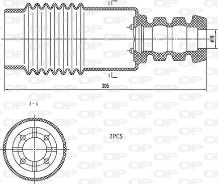 Open Parts DCK5109.02 - Butée élastique, suspension cwaw.fr