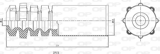 Open Parts DCK5105.02 - Butée élastique, suspension cwaw.fr