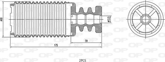 Open Parts DCK5103.02 - Butée élastique, suspension cwaw.fr