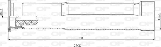 Open Parts DCK5107.02 - Kit de protection contre la poussière, amortisseur cwaw.fr