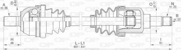 Open Parts DRS6449.00 - Arbre de transmission cwaw.fr