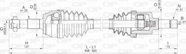 Open Parts DRS6445.00 - Arbre de transmission cwaw.fr