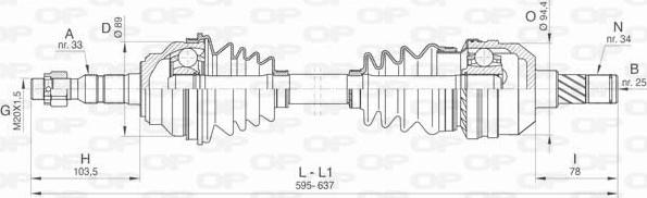 Open Parts DRS6446.00 - Arbre de transmission cwaw.fr