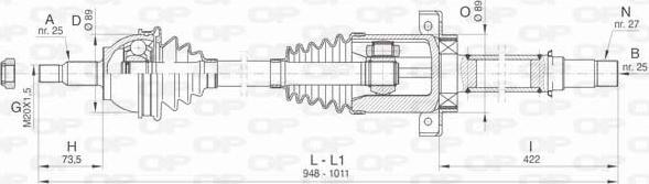 Open Parts DRS6441.00 - Arbre de transmission cwaw.fr