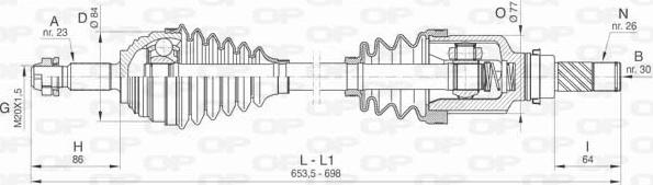 Open Parts DRS6447.00 - Arbre de transmission cwaw.fr