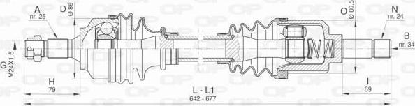 Open Parts DRS6454.00 - Arbre de transmission cwaw.fr