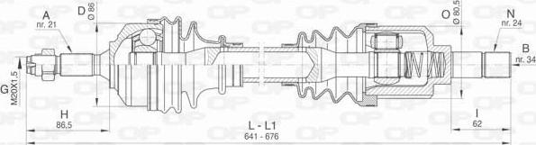 Open Parts DRS6455.00 - Arbre de transmission cwaw.fr