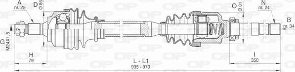 Open Parts DRS6456.00 - Arbre de transmission cwaw.fr