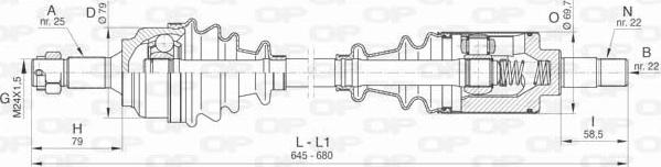 Open Parts DRS6458.00 - Arbre de transmission cwaw.fr