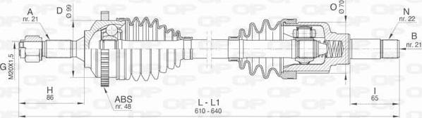 Open Parts DRS6464.00 - Arbre de transmission cwaw.fr