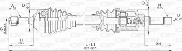 Open Parts DRS6461.00 - Arbre de transmission cwaw.fr