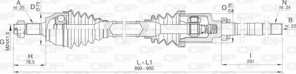 Open Parts DRS6468.00 - Arbre de transmission cwaw.fr