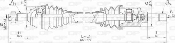 Open Parts DRS6467.00 - Arbre de transmission cwaw.fr