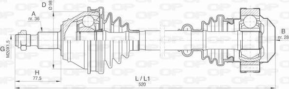 Open Parts DRS6409.00 - Arbre de transmission cwaw.fr