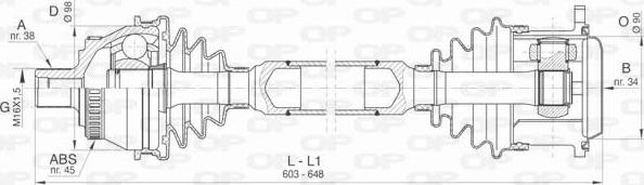 Open Parts DRS6404.00 - Arbre de transmission cwaw.fr