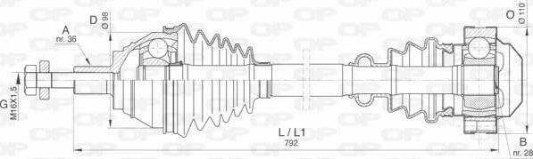 Open Parts DRS6407.00 - Arbre de transmission cwaw.fr