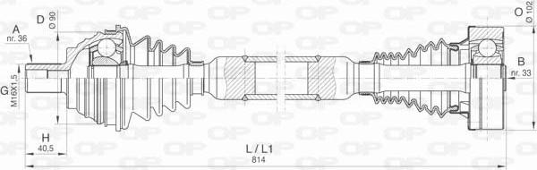 Open Parts DRS6419.00 - Arbre de transmission cwaw.fr