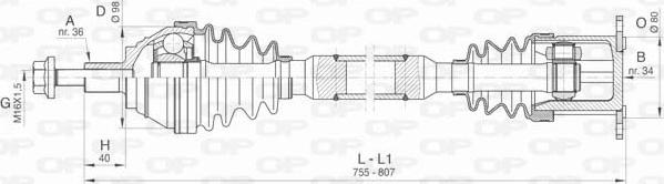 Open Parts DRS6414.00 - Arbre de transmission cwaw.fr