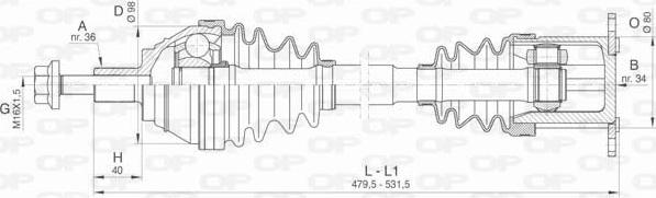 Open Parts DRS6415.00 - Arbre de transmission cwaw.fr