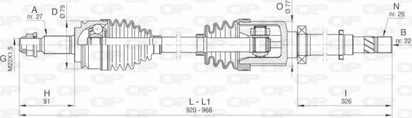 Open Parts DRS6416.00 - Arbre de transmission cwaw.fr