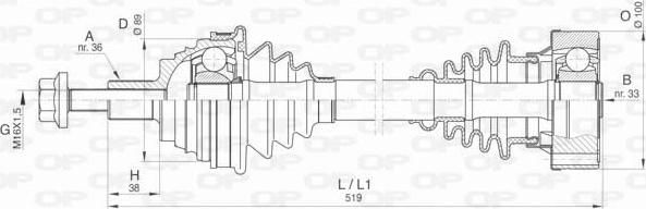 Open Parts DRS6418.00 - Arbre de transmission cwaw.fr