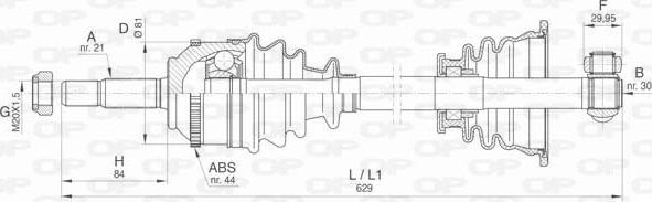 Open Parts DRS6413.00 - Arbre de transmission cwaw.fr