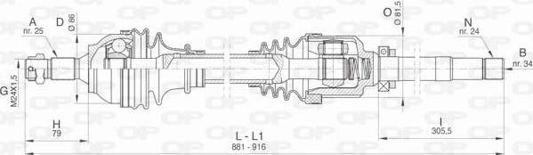 Open Parts DRS6439.00 - Arbre de transmission cwaw.fr