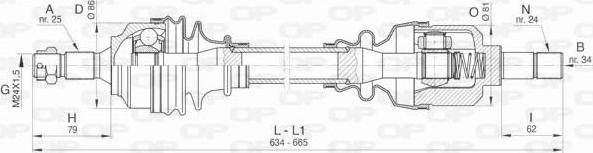 Open Parts DRS6435.00 - Arbre de transmission cwaw.fr