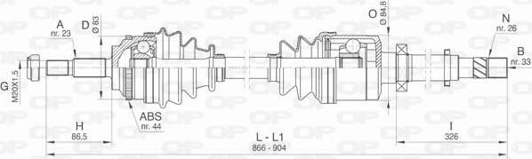 Open Parts DRS6436.00 - Arbre de transmission cwaw.fr