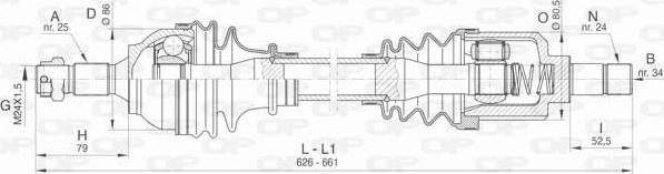 Open Parts DRS6438.00 - Arbre de transmission cwaw.fr