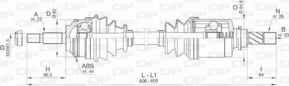 Open Parts DRS6437.00 - Arbre de transmission cwaw.fr