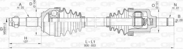 Open Parts DRS6426.00 - Arbre de transmission cwaw.fr