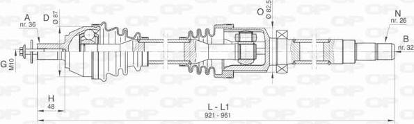 Open Parts DRS6428.00 - Arbre de transmission cwaw.fr