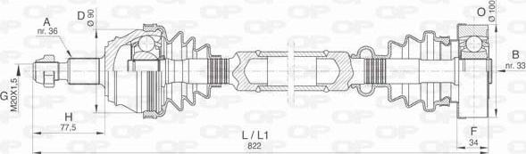 Open Parts DRS6423.00 - Arbre de transmission cwaw.fr