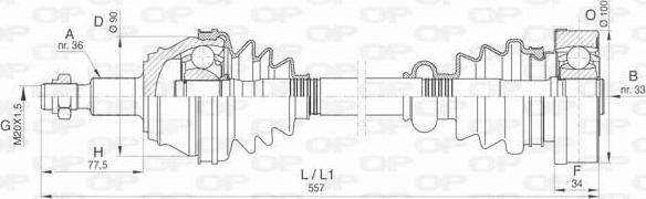 Open Parts DRS6422.00 - Arbre de transmission cwaw.fr