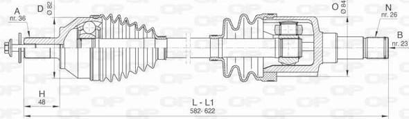 Open Parts DRS6427.00 - Arbre de transmission cwaw.fr